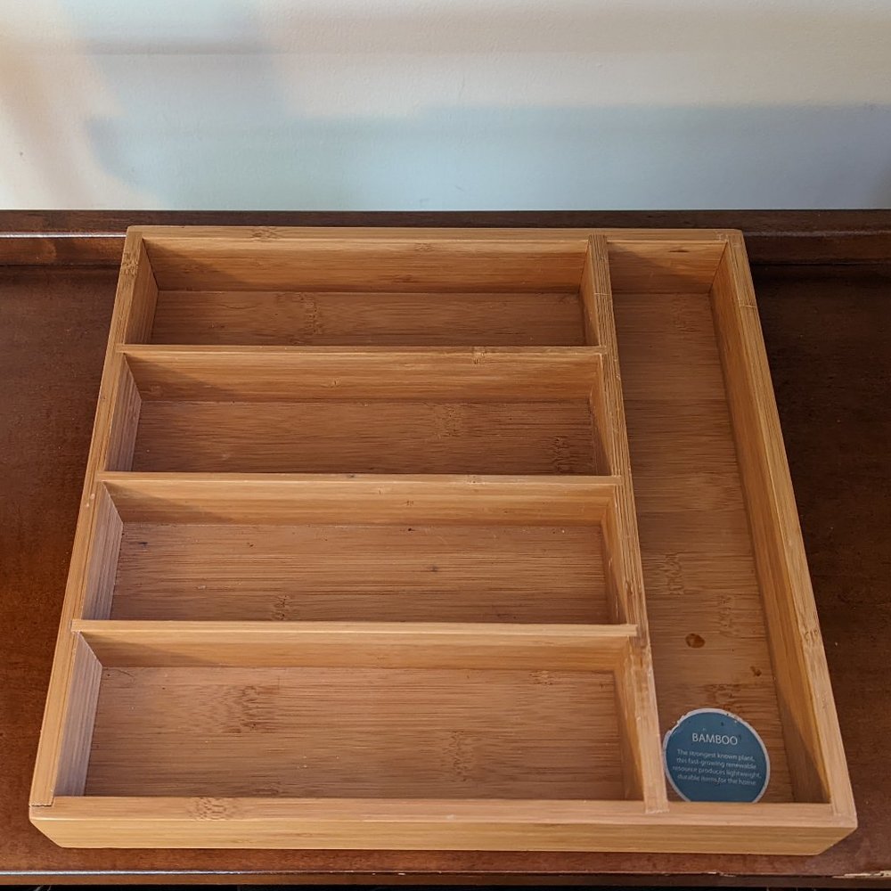 Bamboo Utensil Drawer Rack